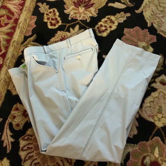 Men Betenly Pants Blue Lightweight Nylon Psnts 40 - Picture 7 of 9